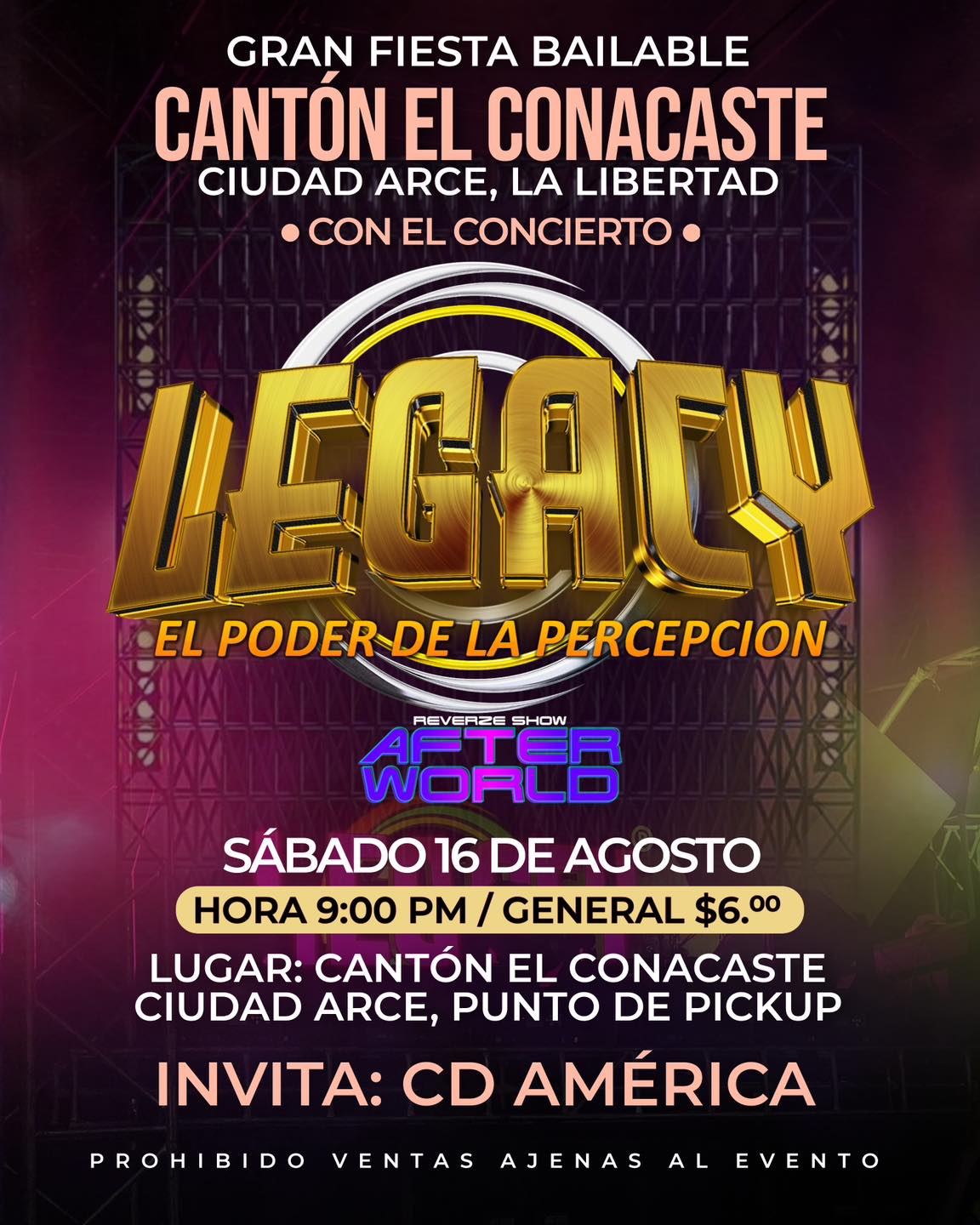 Gran Fiesta Bailable en Cantón El Conacaste, Ciudad Arce 🎧💥