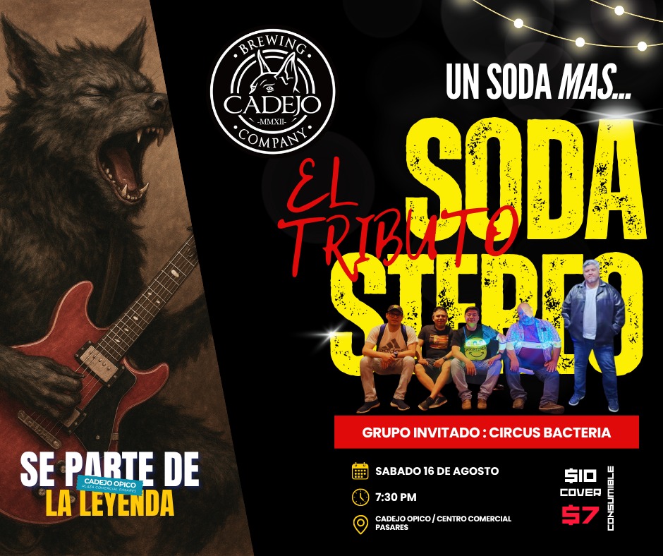 🎶 UN SODA MÁS... TRIBUTO A SODA STEREO 🎶
