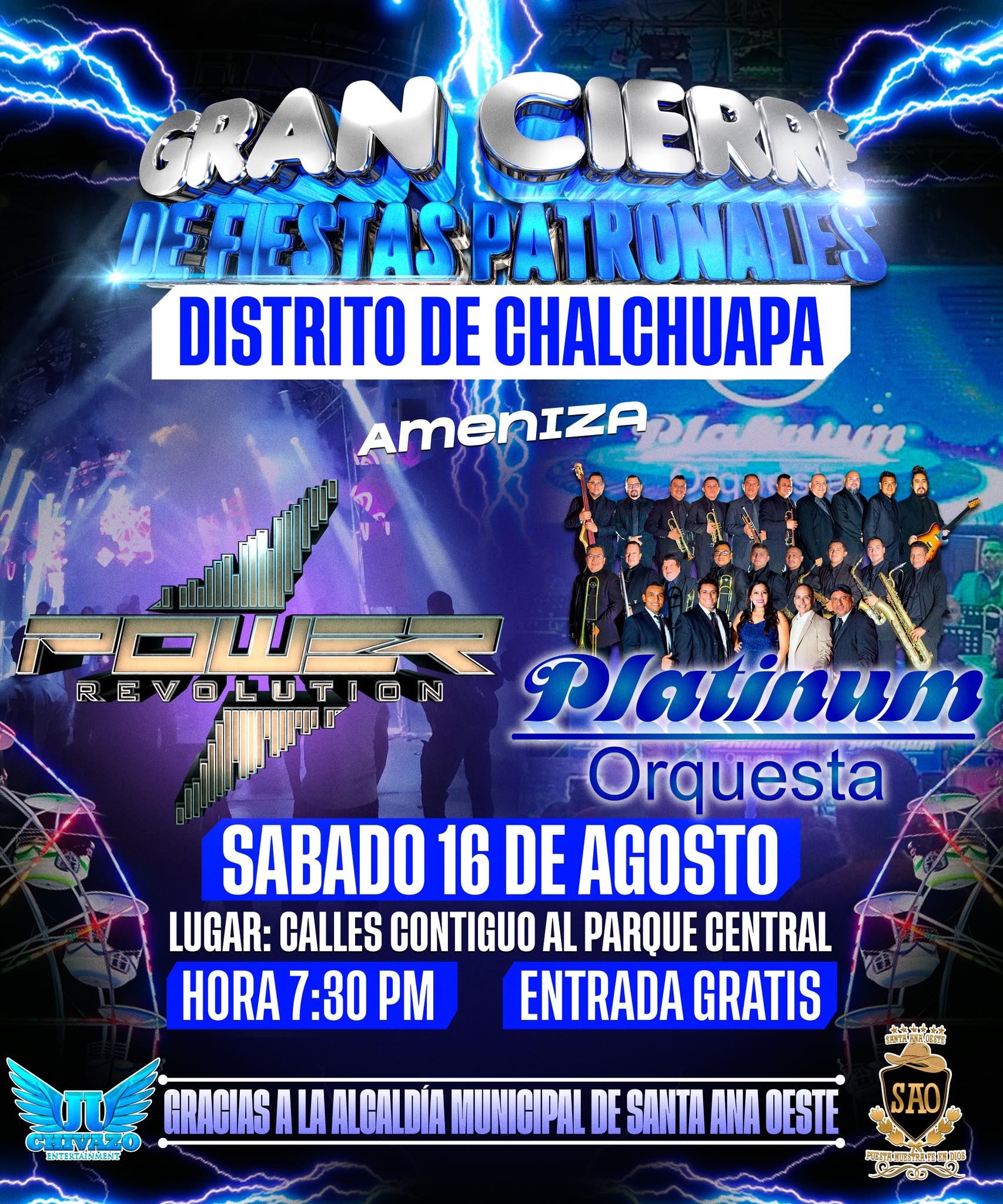 🎊 Gran Cierre de Fiestas Patronales – Chalchuapa 2025 🎊