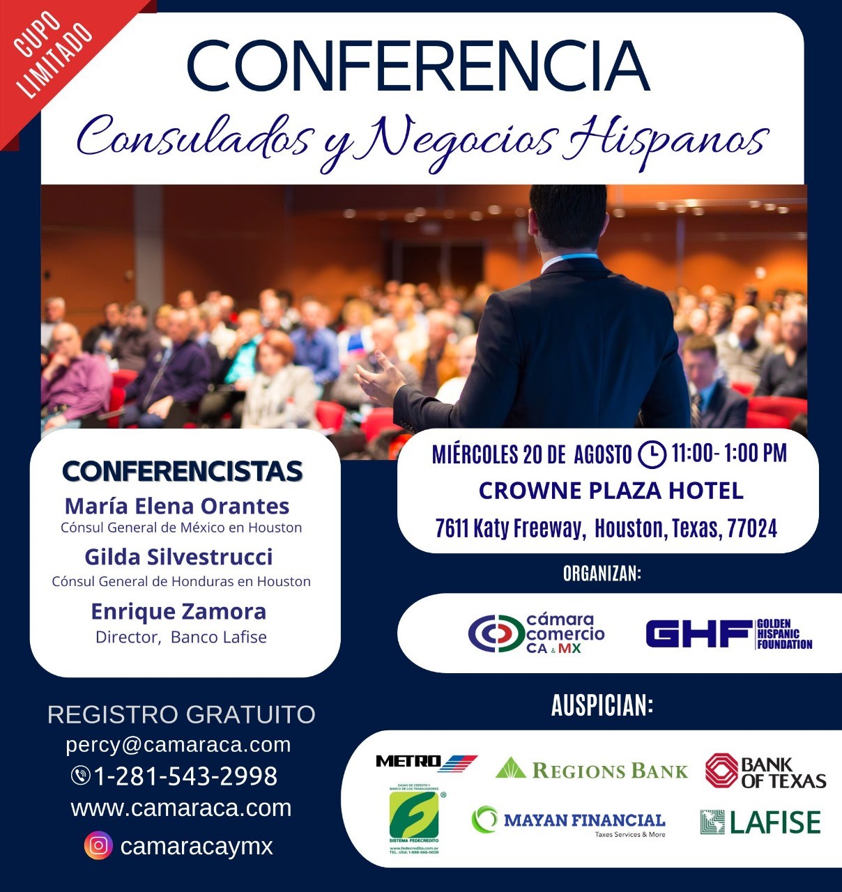 🎤 Conferencia: Consulados y Negocios Hispanos 🇲🇽🇭🇳
