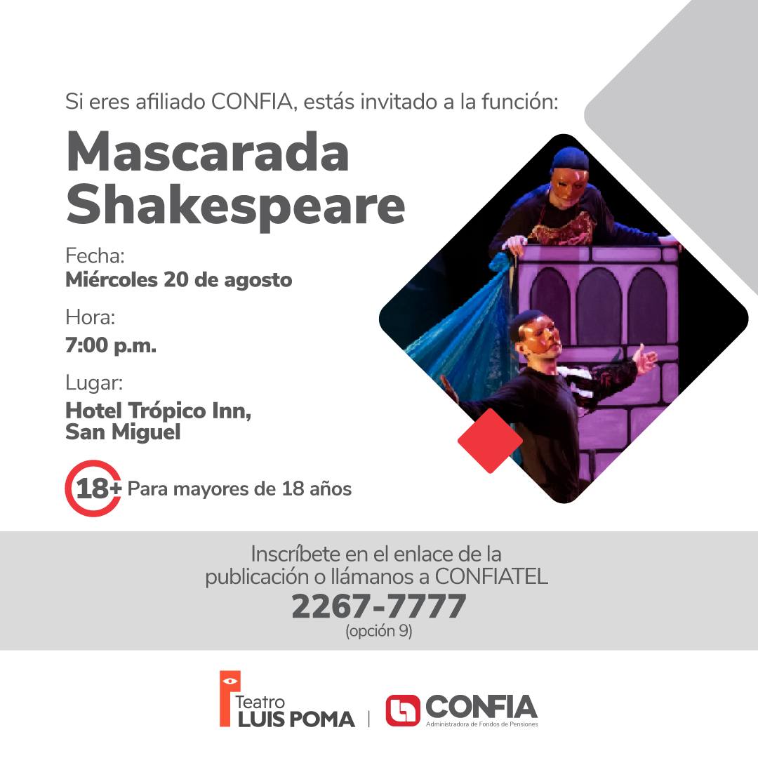 Teatro “Mascarada Shakespeare” 🕺🎭