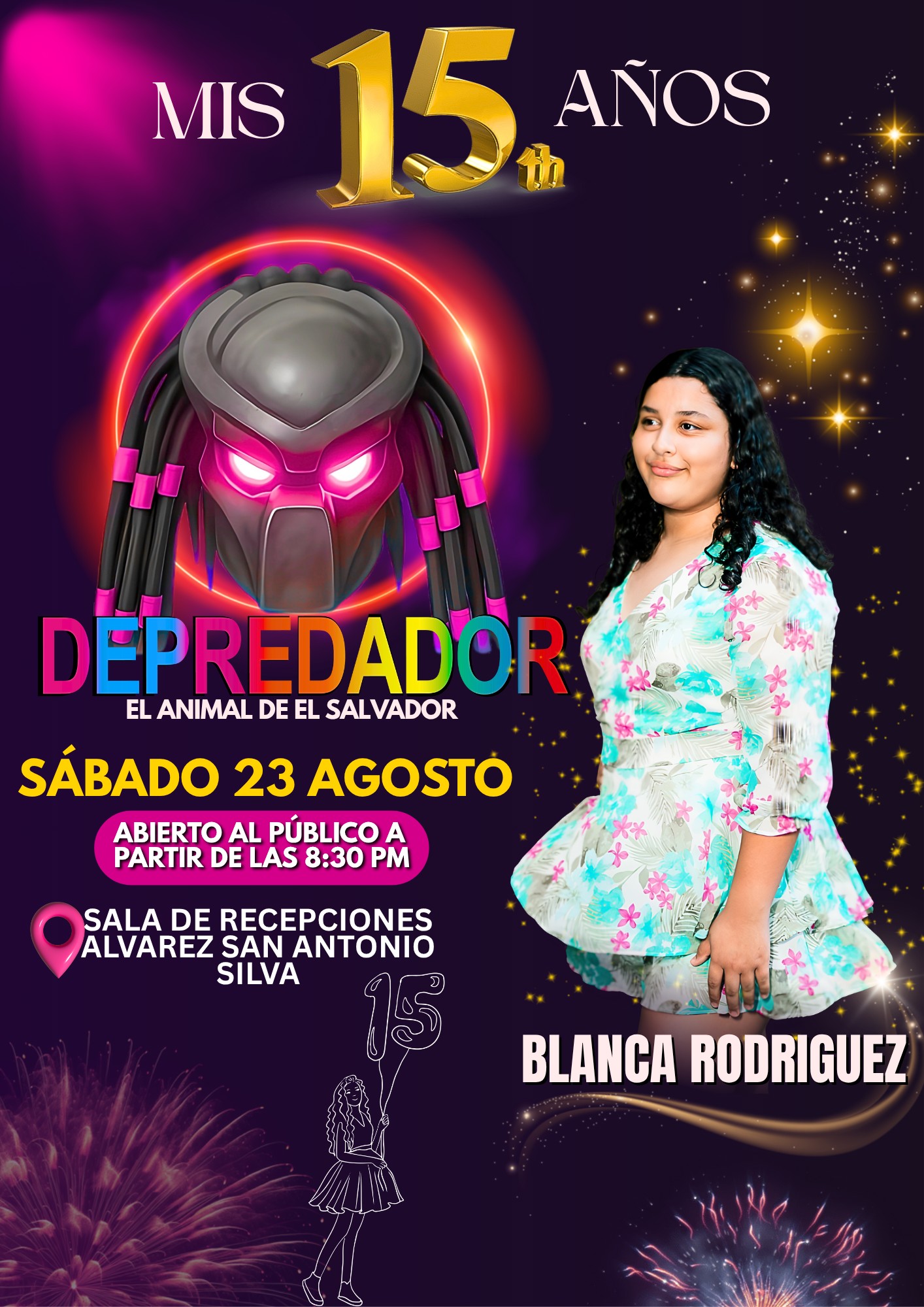 Mis 15 Años Depredador con El Animal de El Salvador