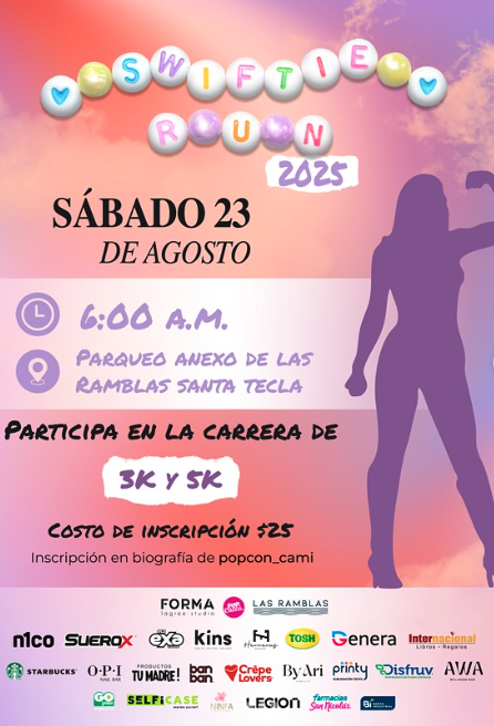Swiftie Run 2025: La Primera Carrera Temática de Taylor Swift ✨🎽