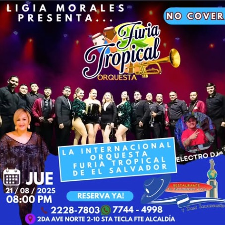 Noche con Internacional Orquesta Furia Tropical! 🇸🇻🔥 