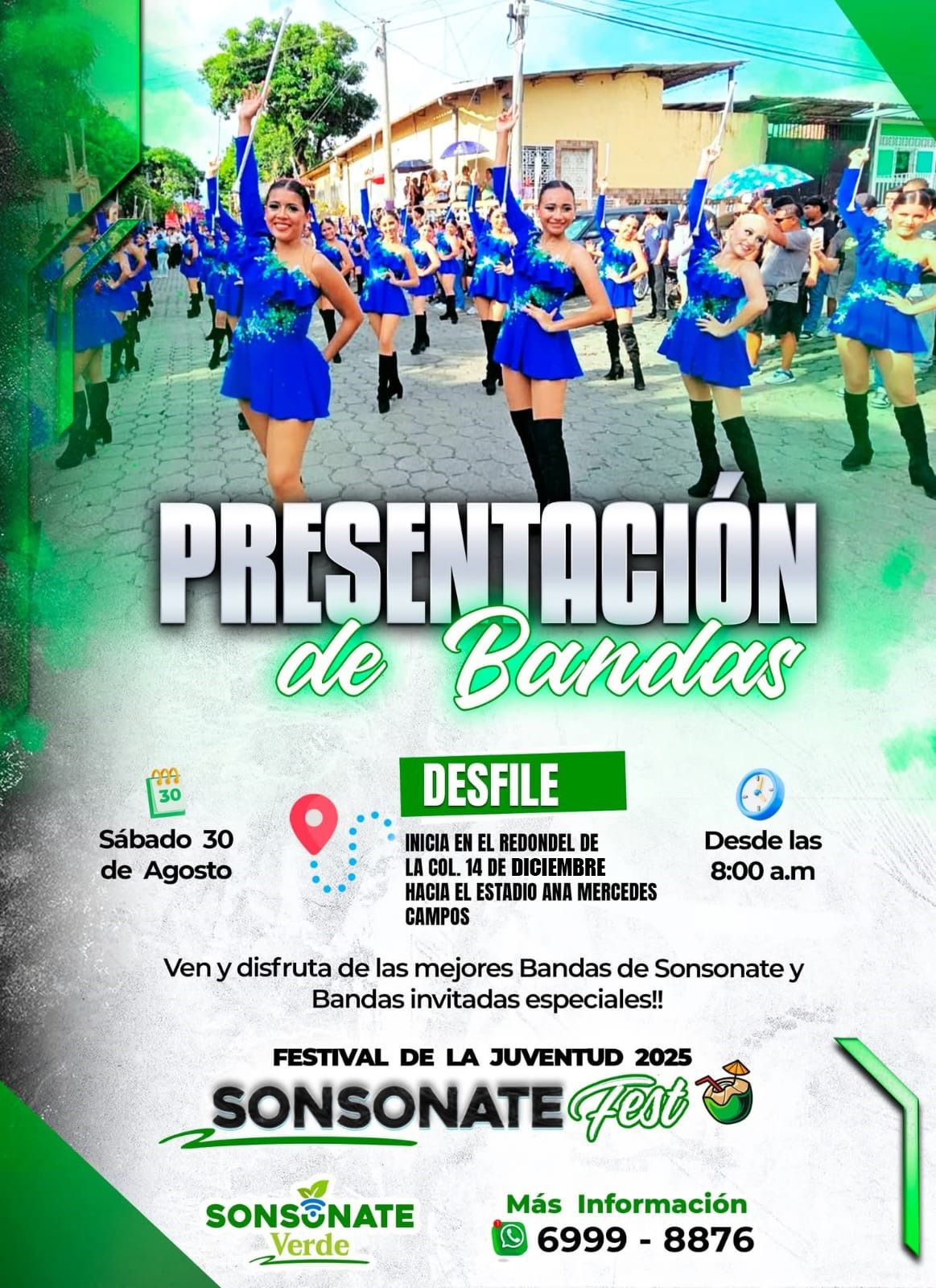 🎺 ¡Festival de la Juventud 2025 – Sonsonate se llena de ritmo! 🎶