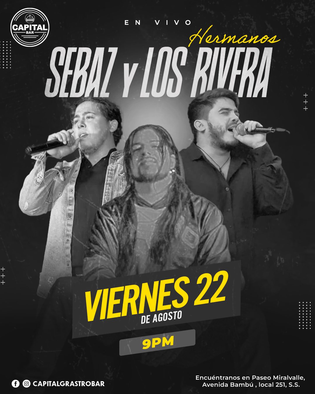 MÚSICA EN VIVO CON LOS HERAMANOS SEBAZ Y LOS RIVERA