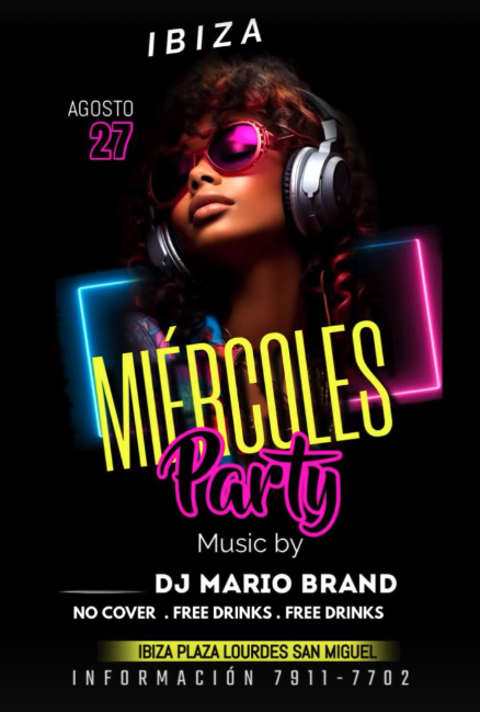 Miercoles de party en Ibiza