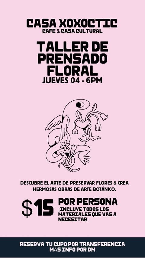 Taller de Prensado Floral