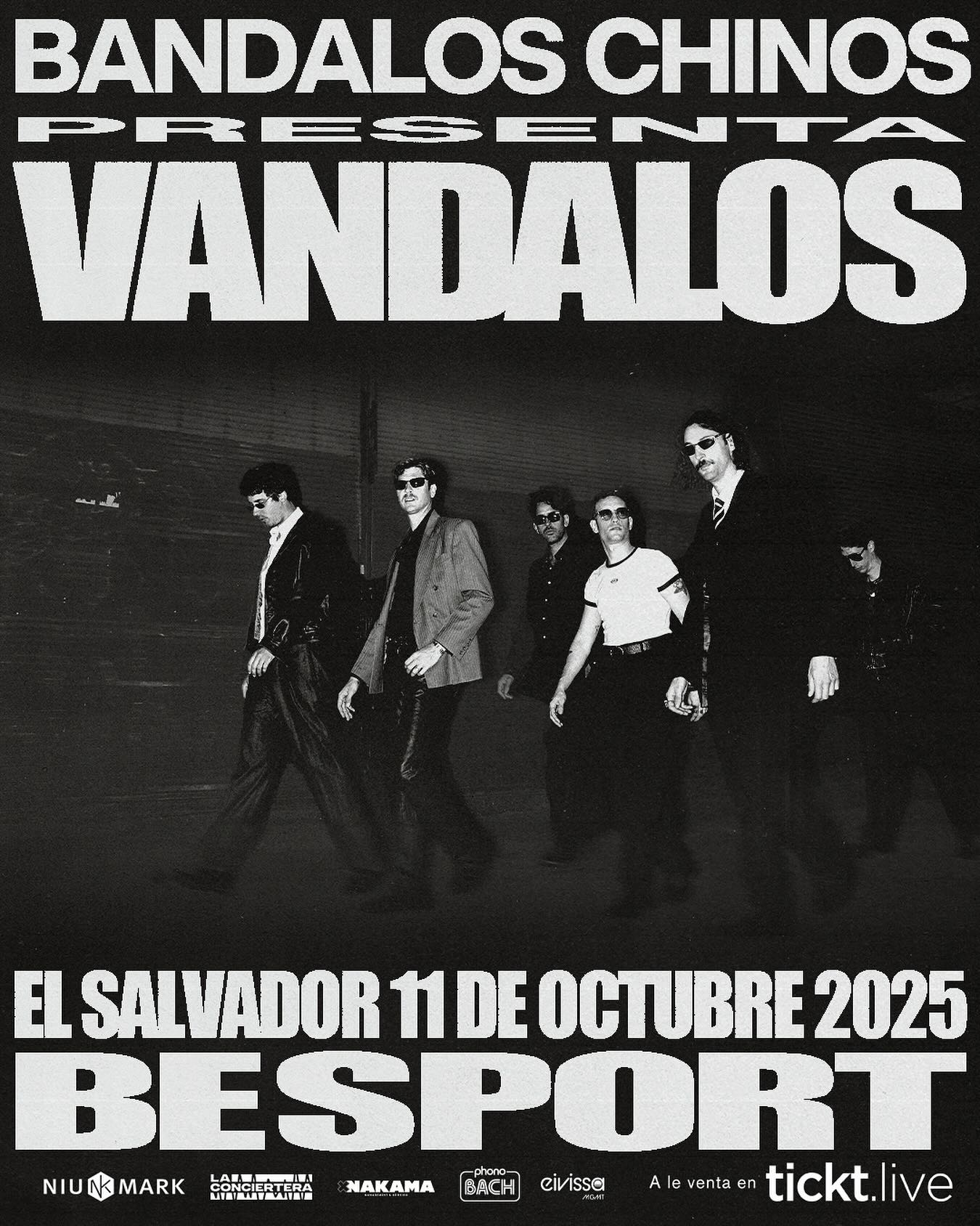 Concierto De Bandalos Chinos en El Salvador 2025