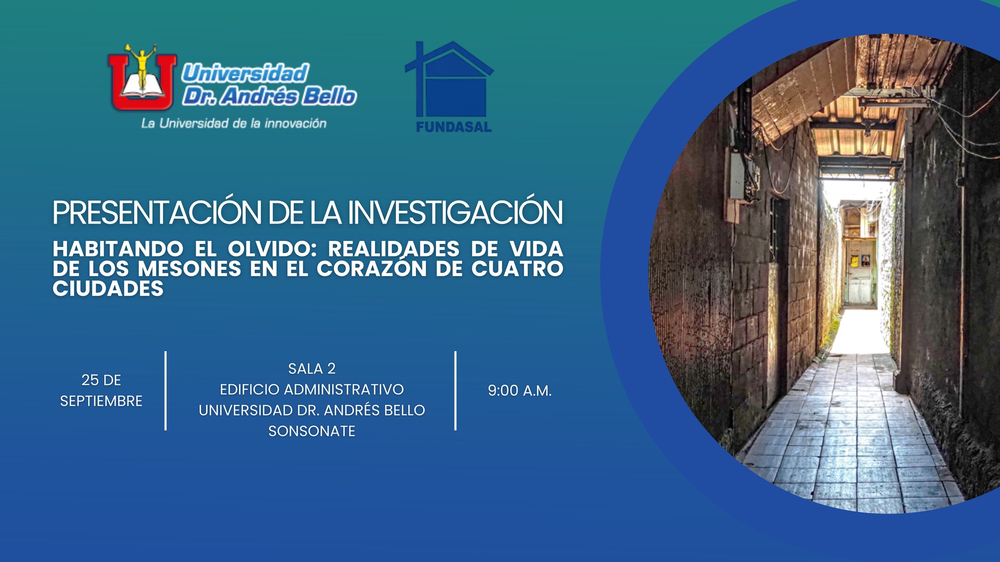 PRESENTACIÓN DE LA INVESTIGACIÓN HABITANDO EL OLVIDO