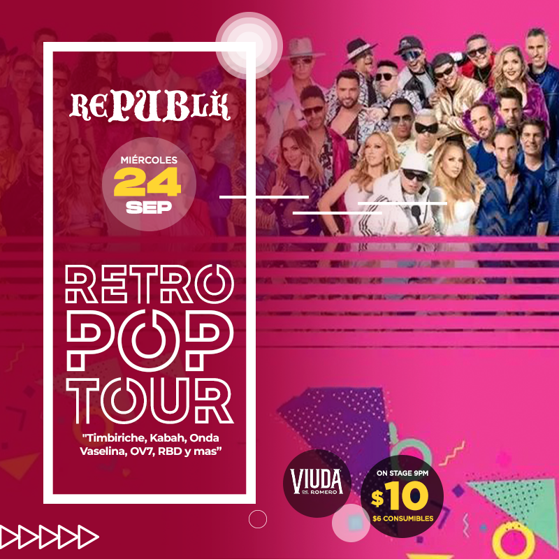 Especial Retro Pop Tour «Timbiriche, Kabah, Onda Vaselina, OV7, RBD y más»
