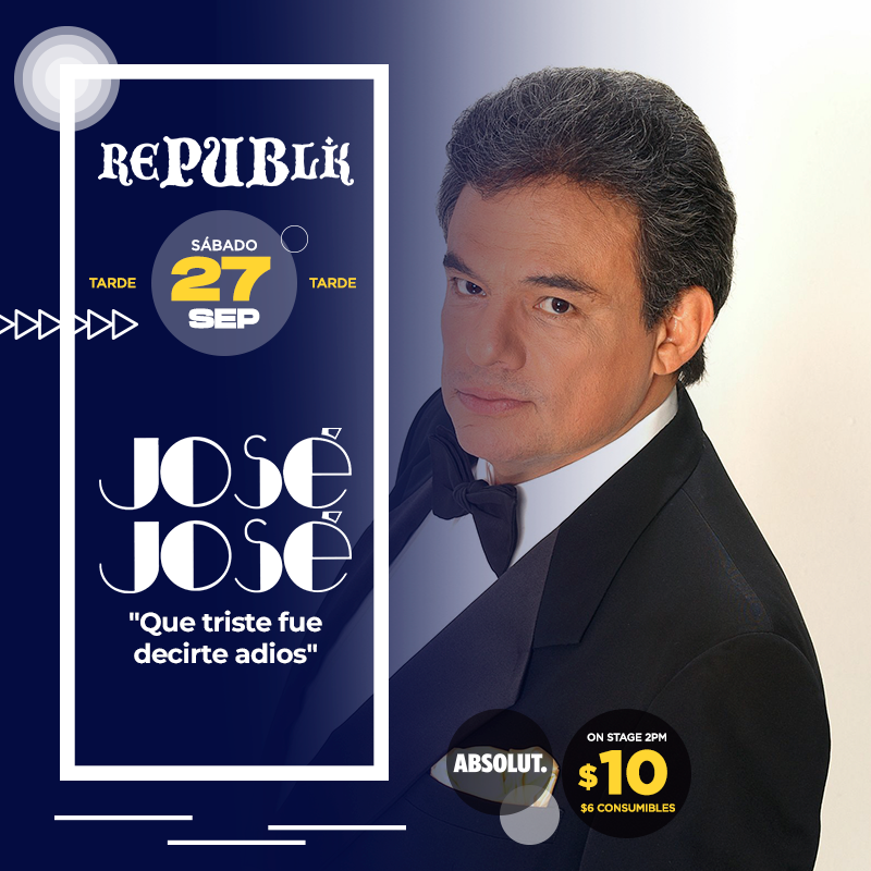 Tardeada José José «Que triste fue decirte adios»