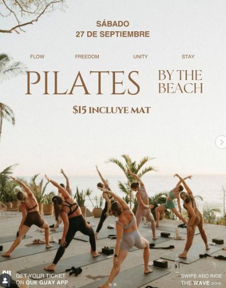 Clases De Pilates by the Beach
