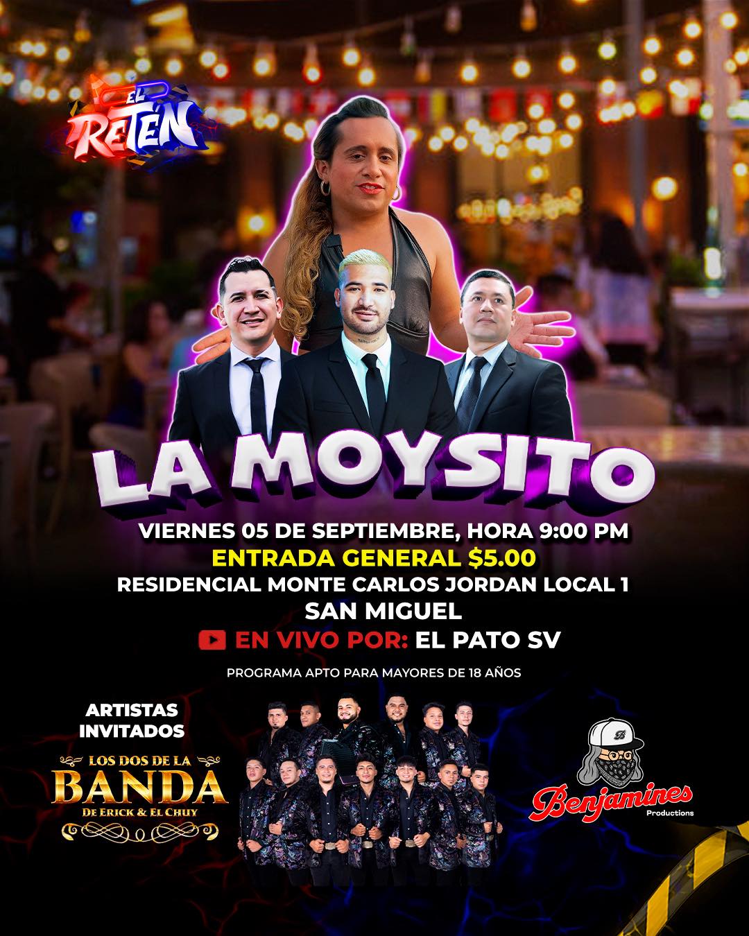 🎶 ¡Noche de música en vivo en EL RETÉN! 🎶