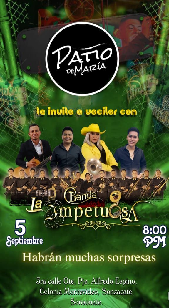 🎺 Banda La Impetuosa llega con toda la energía