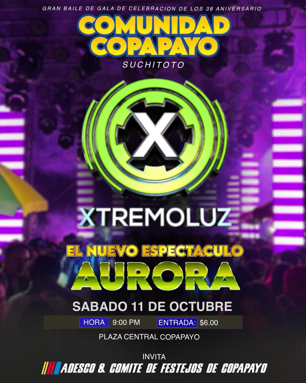 🌌 Copapayo celebra 38 años con luces, ritmo y emoción 💃