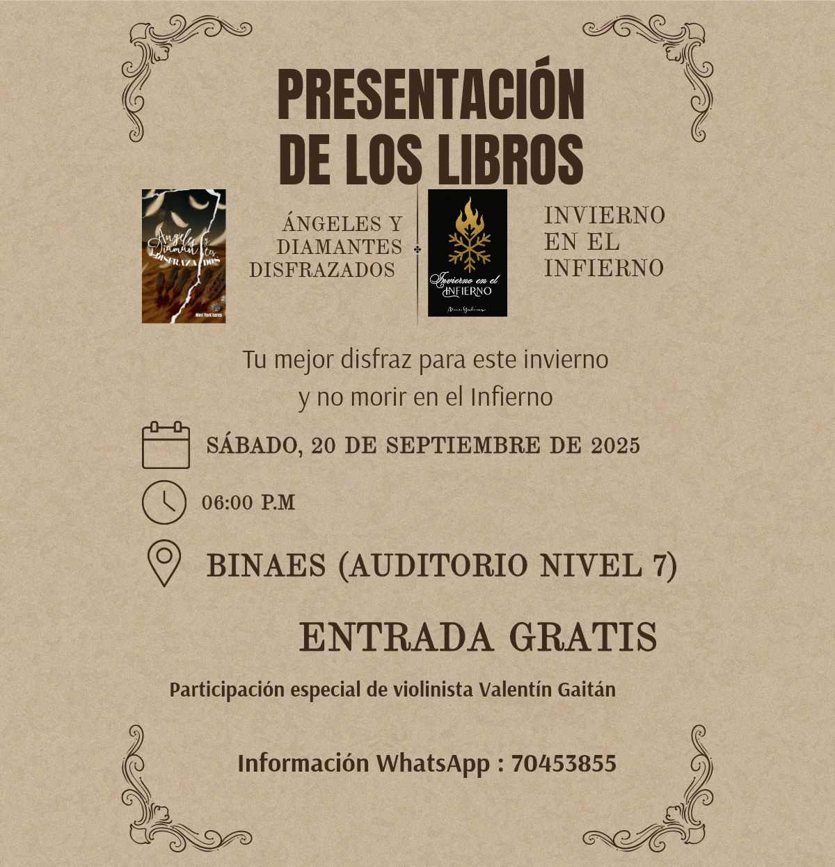 🎭 PRESENTACIÓN DE LOS LIBROS 📚 ✨