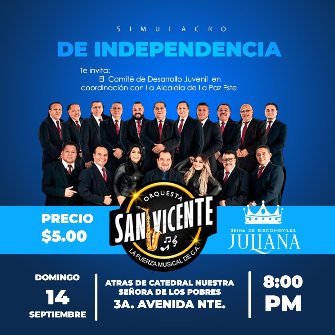 Simulacro De Independencia Con La Orquesta San Vicente