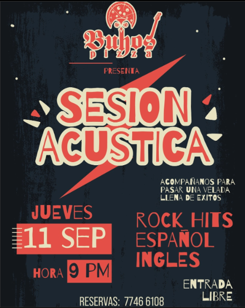 Sesion Acústica En Buhos Pizza