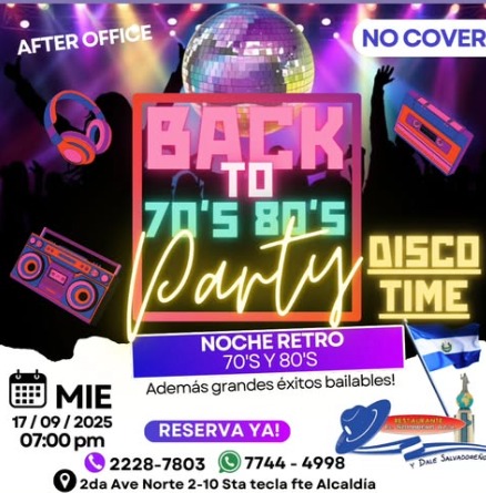 NOCHE DE LOS 70´S Y 80´S