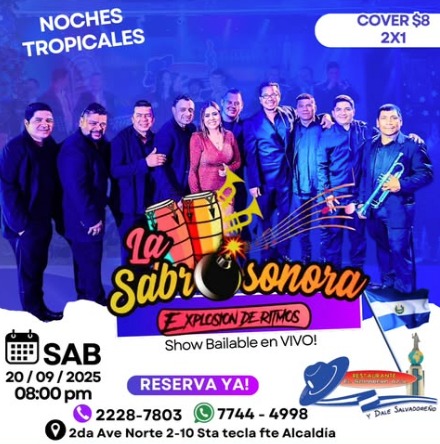 NOCHES TROPICALES CON LA SABROSONORA