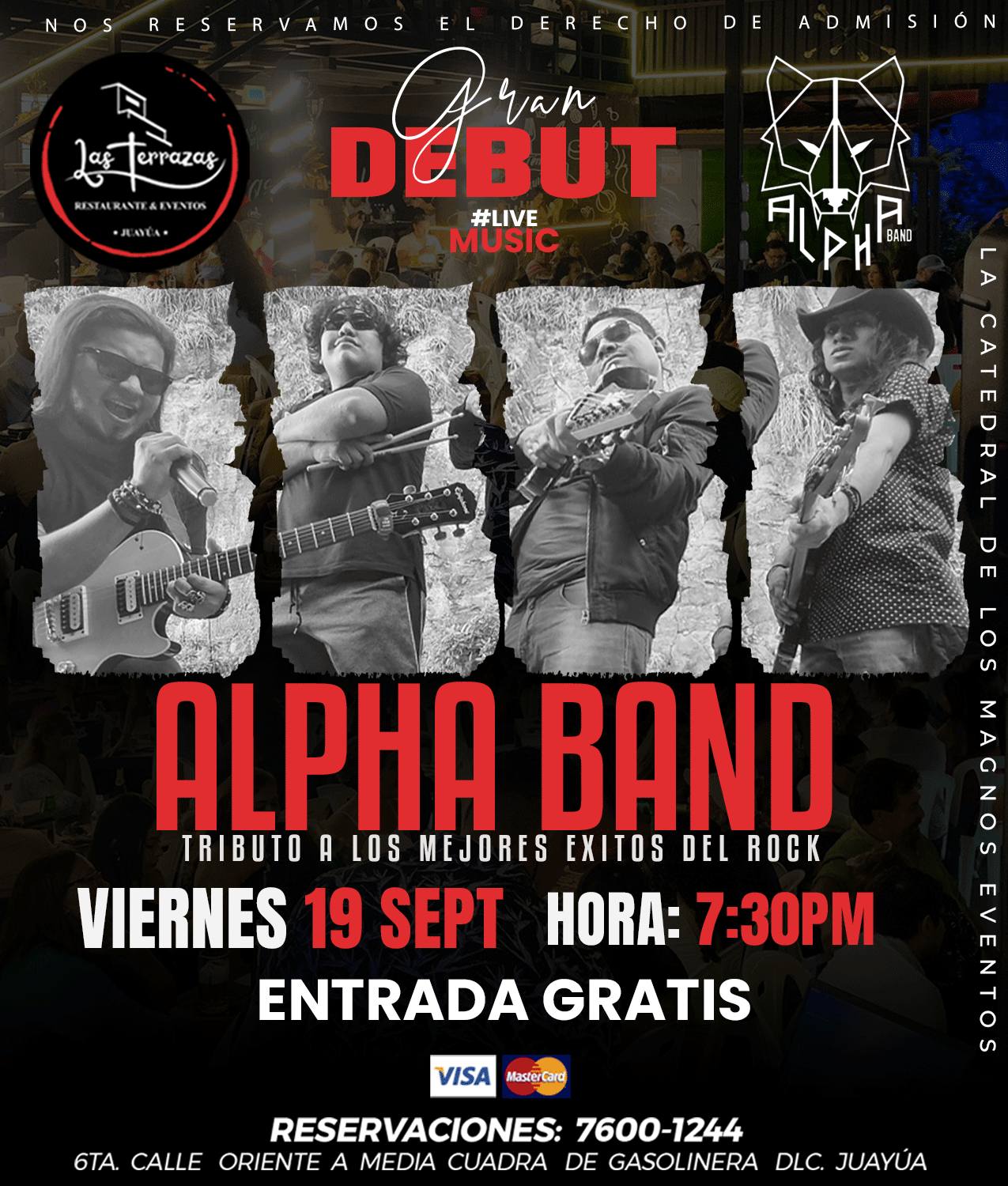 Alpha Band hace su gran debut con un tributo a los mejores éxitos del rock. 