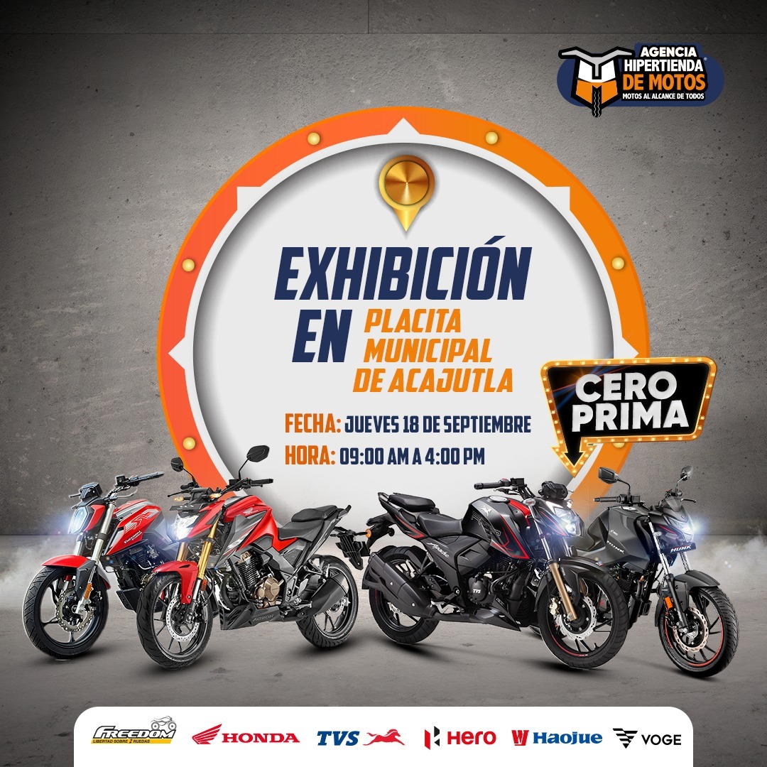 🏍️ ¡Prepárate para rugir motores en Acajutla! 🔧🔥