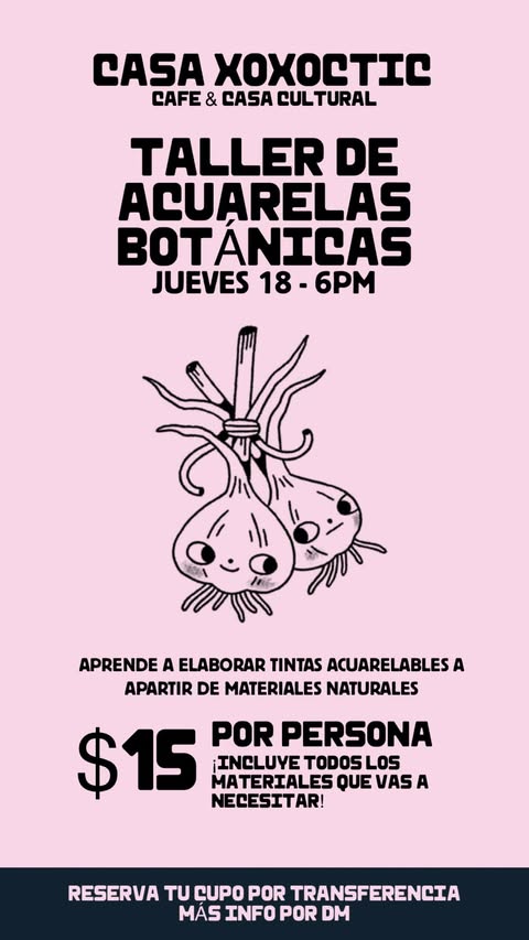 TALLER DE ACUARELAS BOTÁNICAS