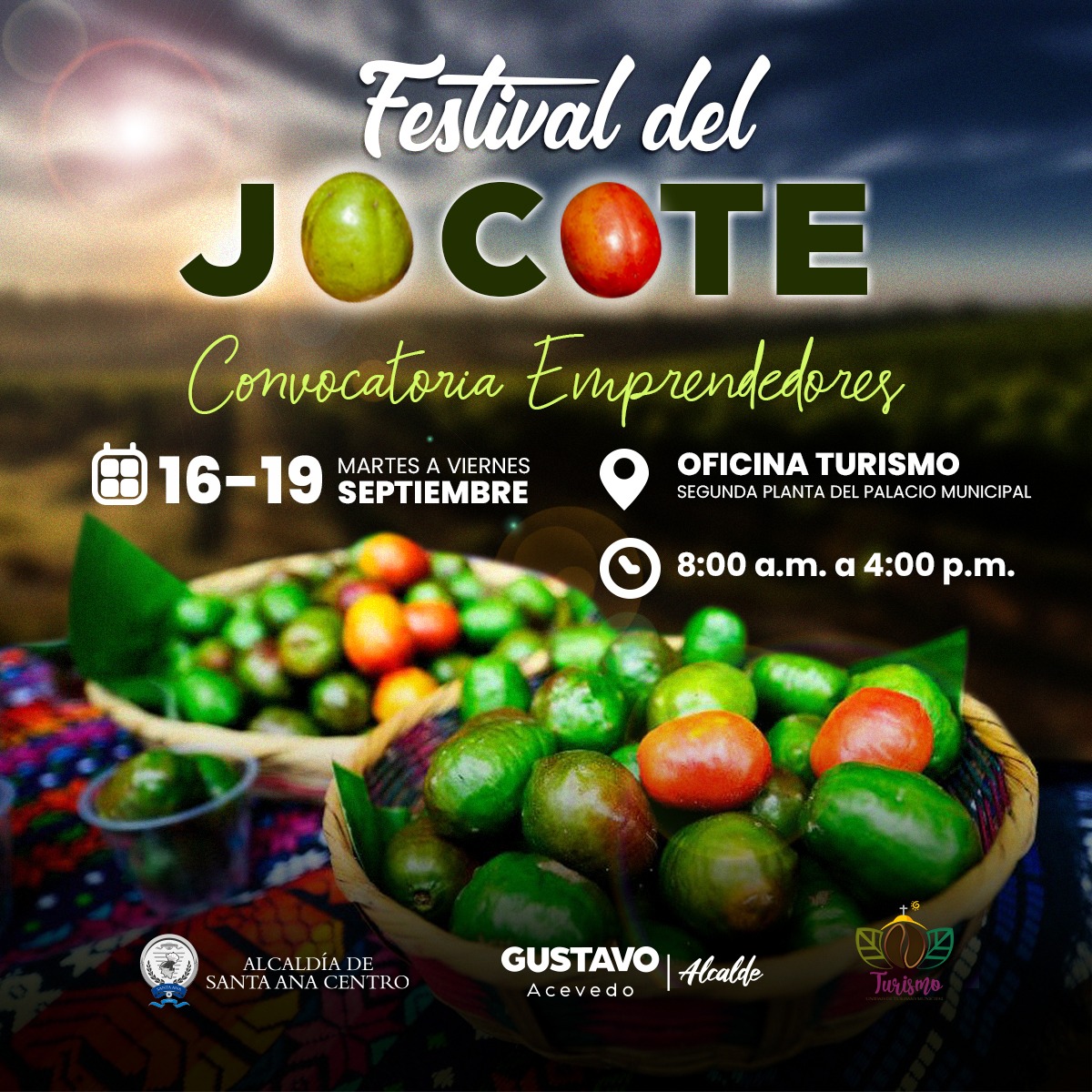 CONVOCATORIA PARA EL FESTIVAL DEL JOCOTE EN SANTA ANA
