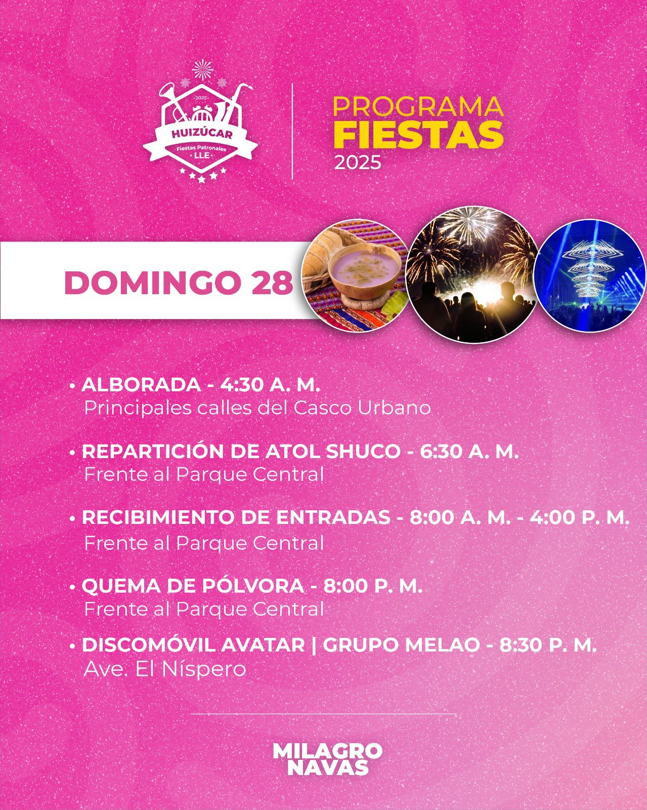 QUEMA DE PÓLVORA EN HUIZUCAR