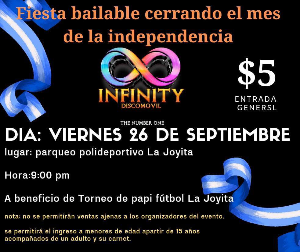 🎉 ¡Fiesta Bailable para cerrar el mes de la independencia! 🇸🇻