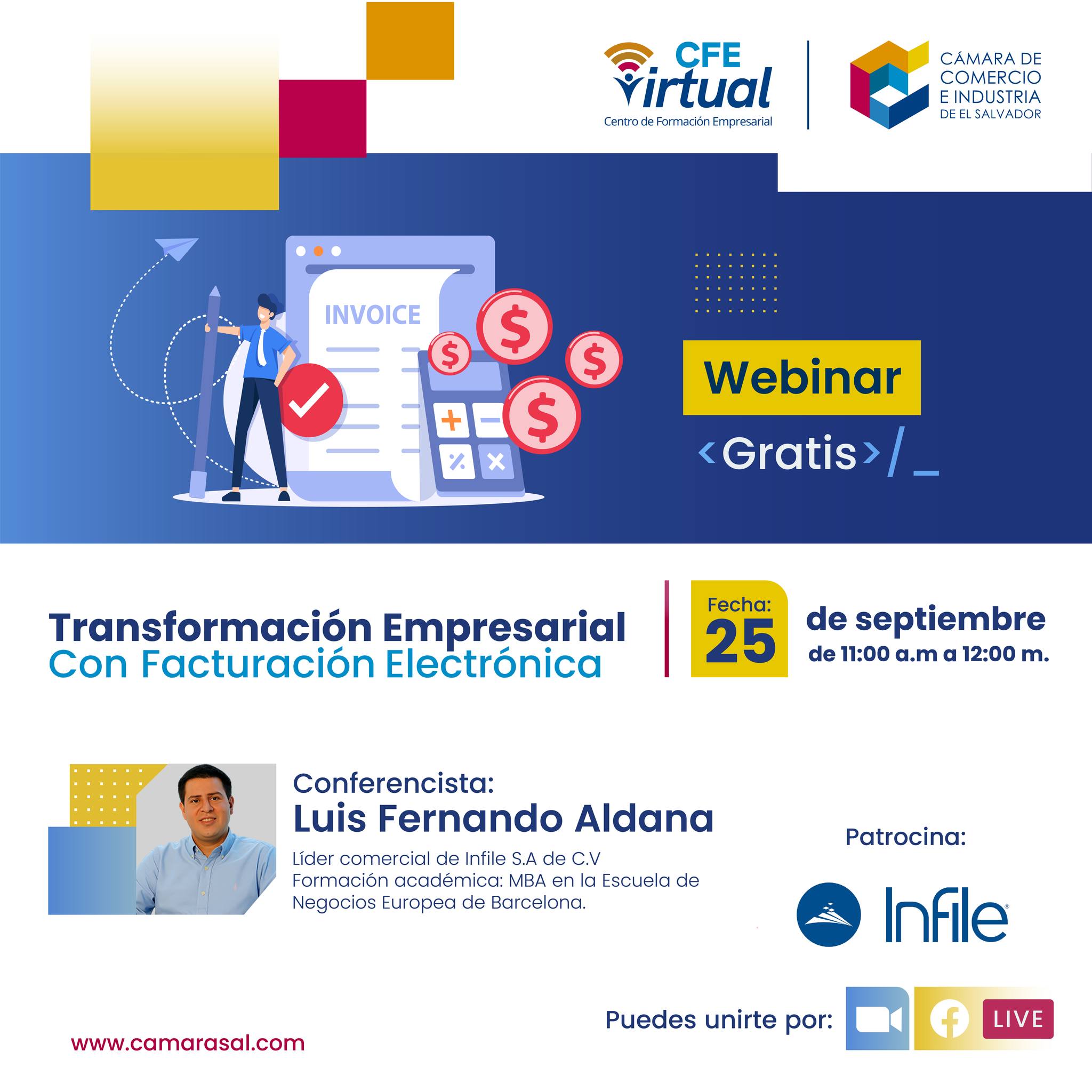 Webina  Transformación Empresarial con Facturación Electrónica 