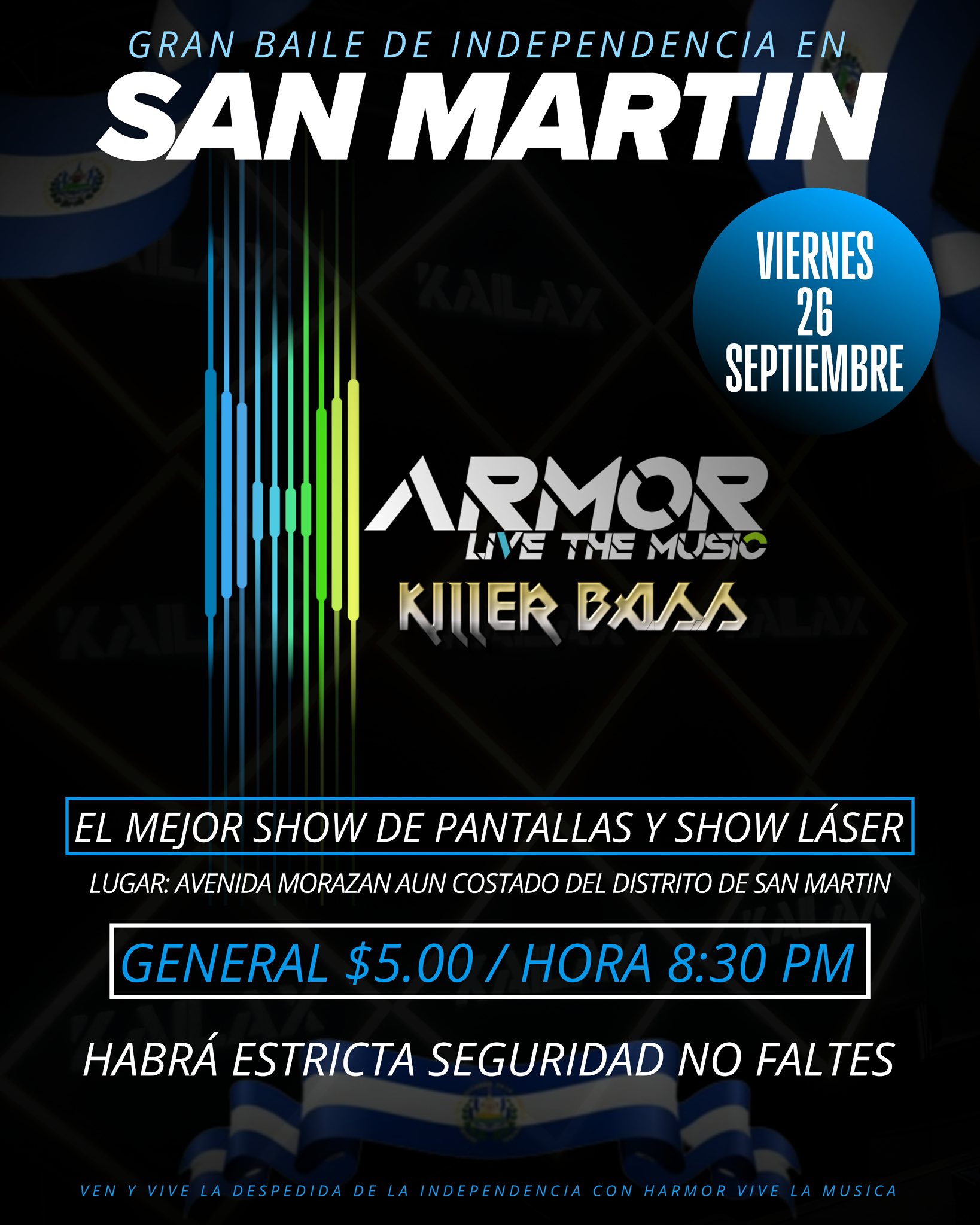 🎉🇸🇻 ¡Gran Baile de Independencia en San Martín! 🇸🇻🎉 