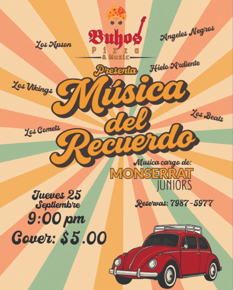 Música Del Recuerdo En Buhos Pizza