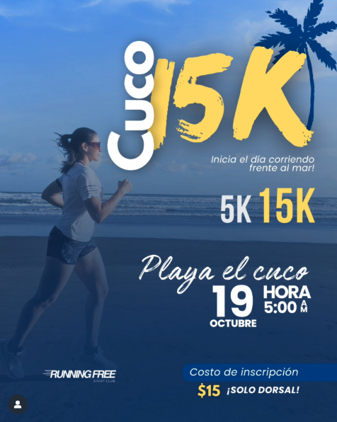 CARRERA EN PLAYA EL CUCO 15K
