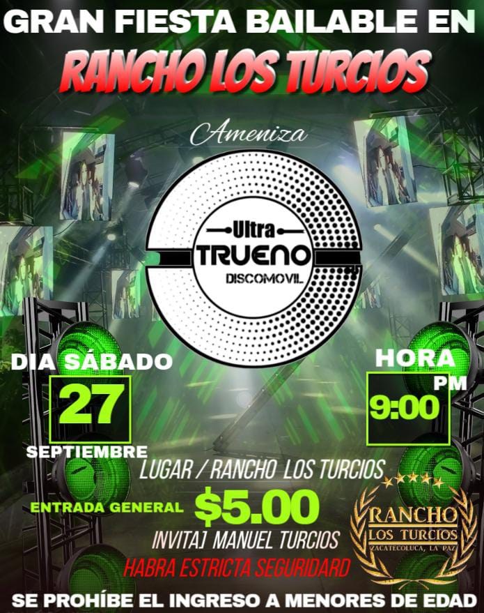 Gran Fiesta Bailable en Rancho Los Turcios