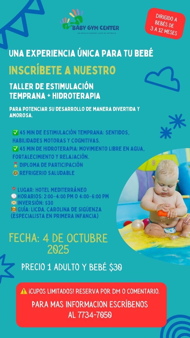 🧠💧 Taller de Estimulación Temprana + Hidroterapia