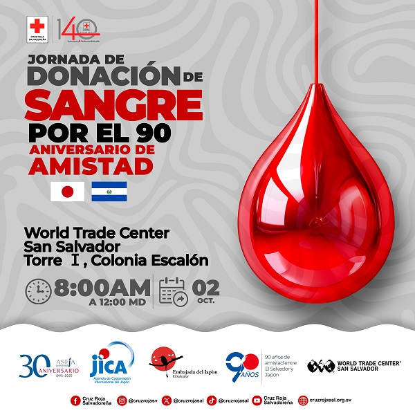 JORNADA DE DONACIÓN DE SANGRE POR EL 90 ANIVERSARIO DE AMISTAD