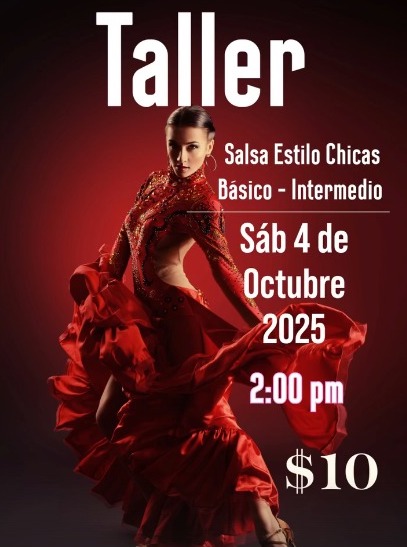 TALLER DE SALSA ESILO CHICAS BÁSICO-INTERMEDIO