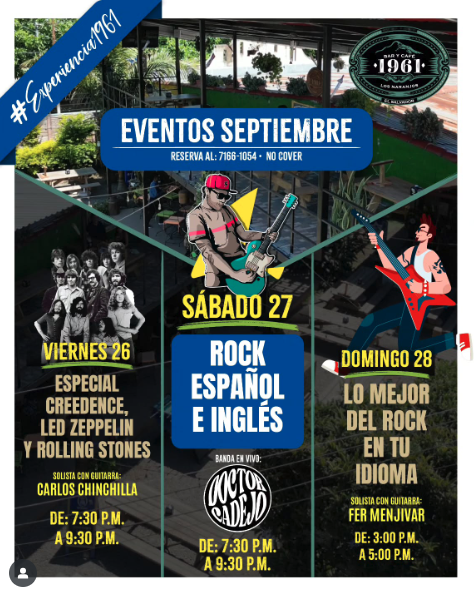NOCHE DE ROCK ESPANOL E INGLES