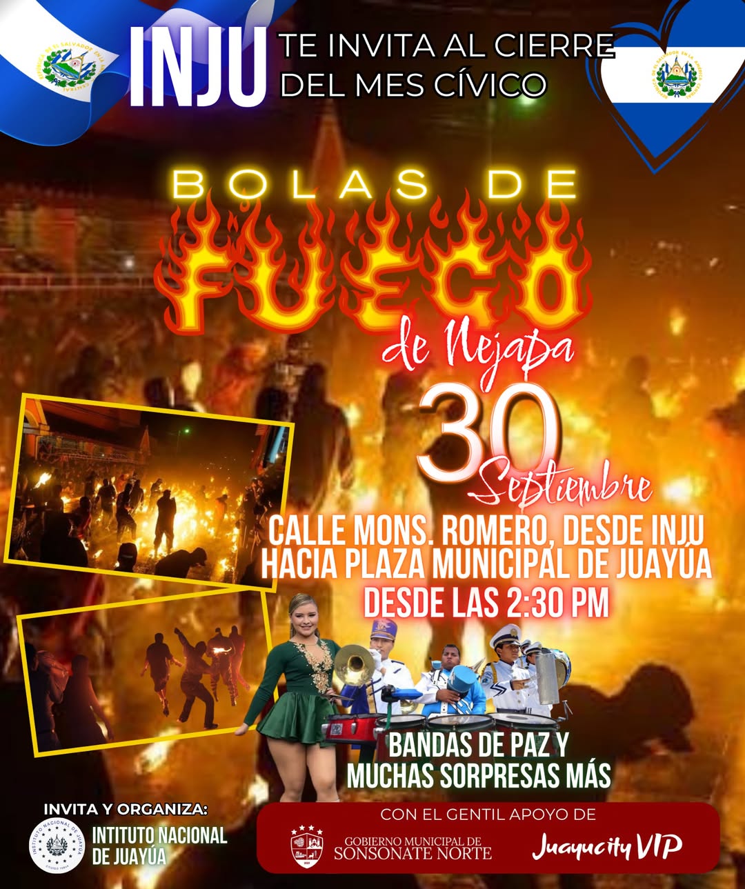 Bolas de Fuego en Juayúa 