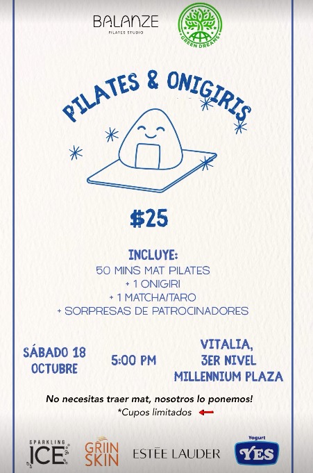 🎉 Pilates & Onigiris 🍙✨