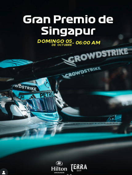 GP de Singapur en pantalla gigante en Terra Bar 