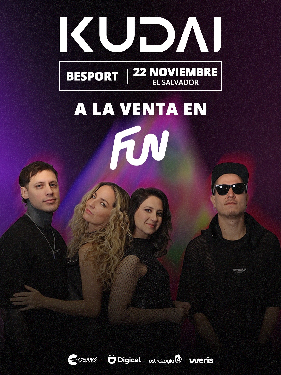 image of Concierto De Kudai En El Salvador 2025