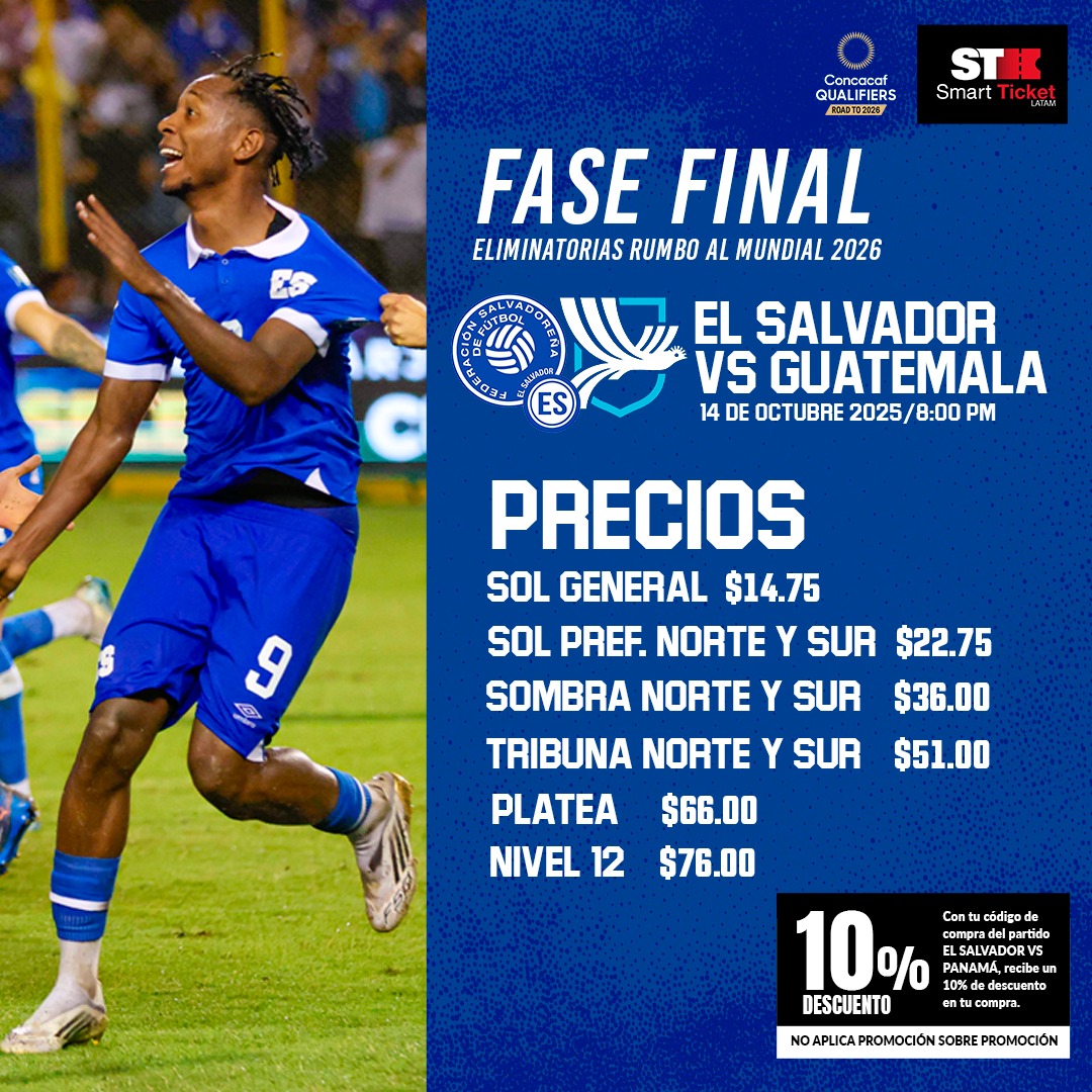 El Salvador vs Guatemala - Eliminatoria Mundialista