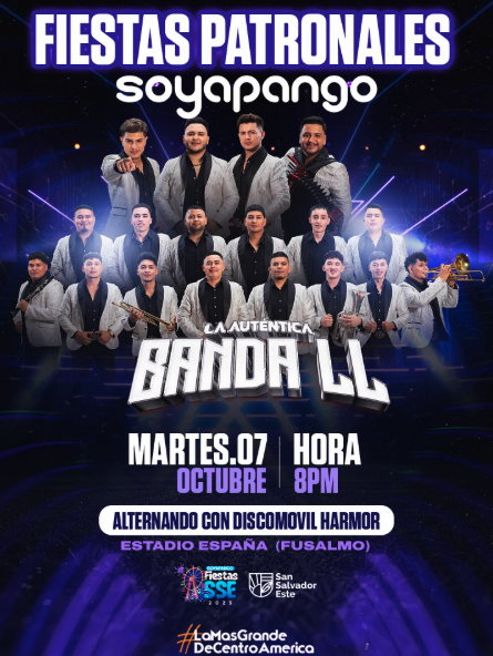 🎉 ¡Las Fiestas Patronales de Soyapango se viven con La Banda LL! 🎉