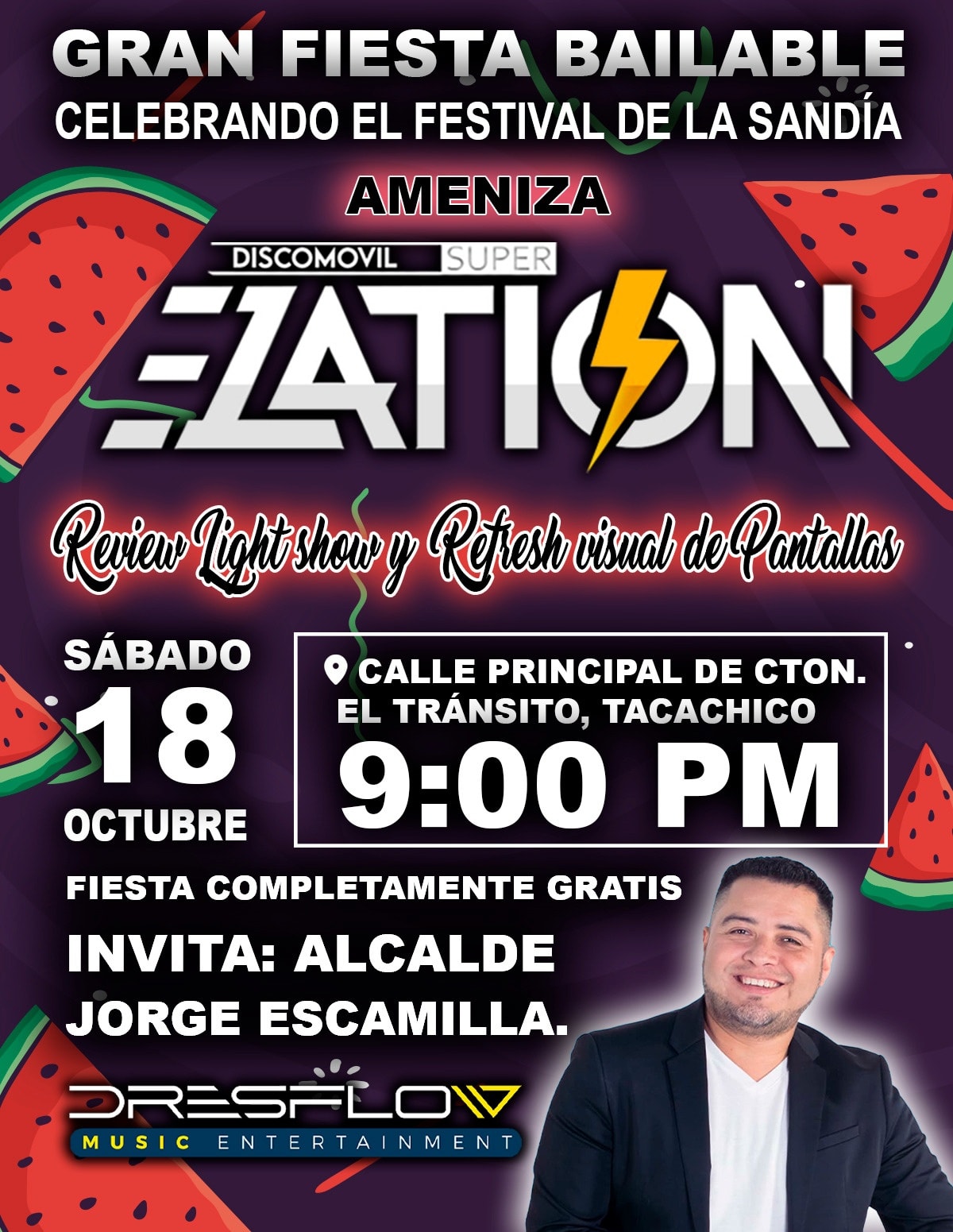 🎉 ¡Gran Fiesta Bailable en el Festival de la Sandía! 🍉