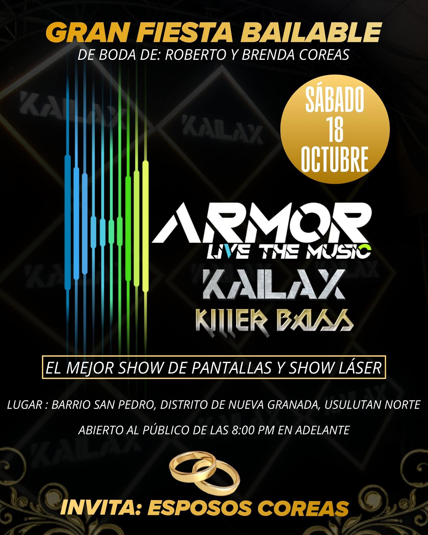 🎉 ¡GRAN FIESTA BAILABLE DE BODA! 🎉 💍