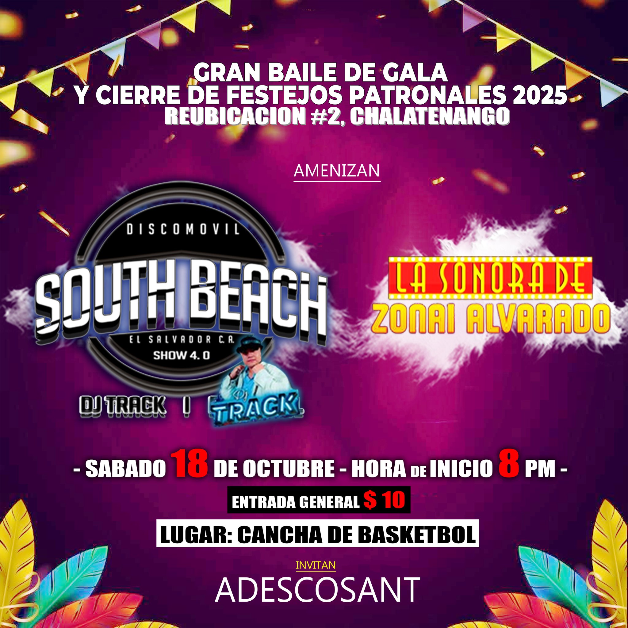 GRAN BAILE DE GALA Y CIERRE DE FESTEJOS PATRONALES 2025.