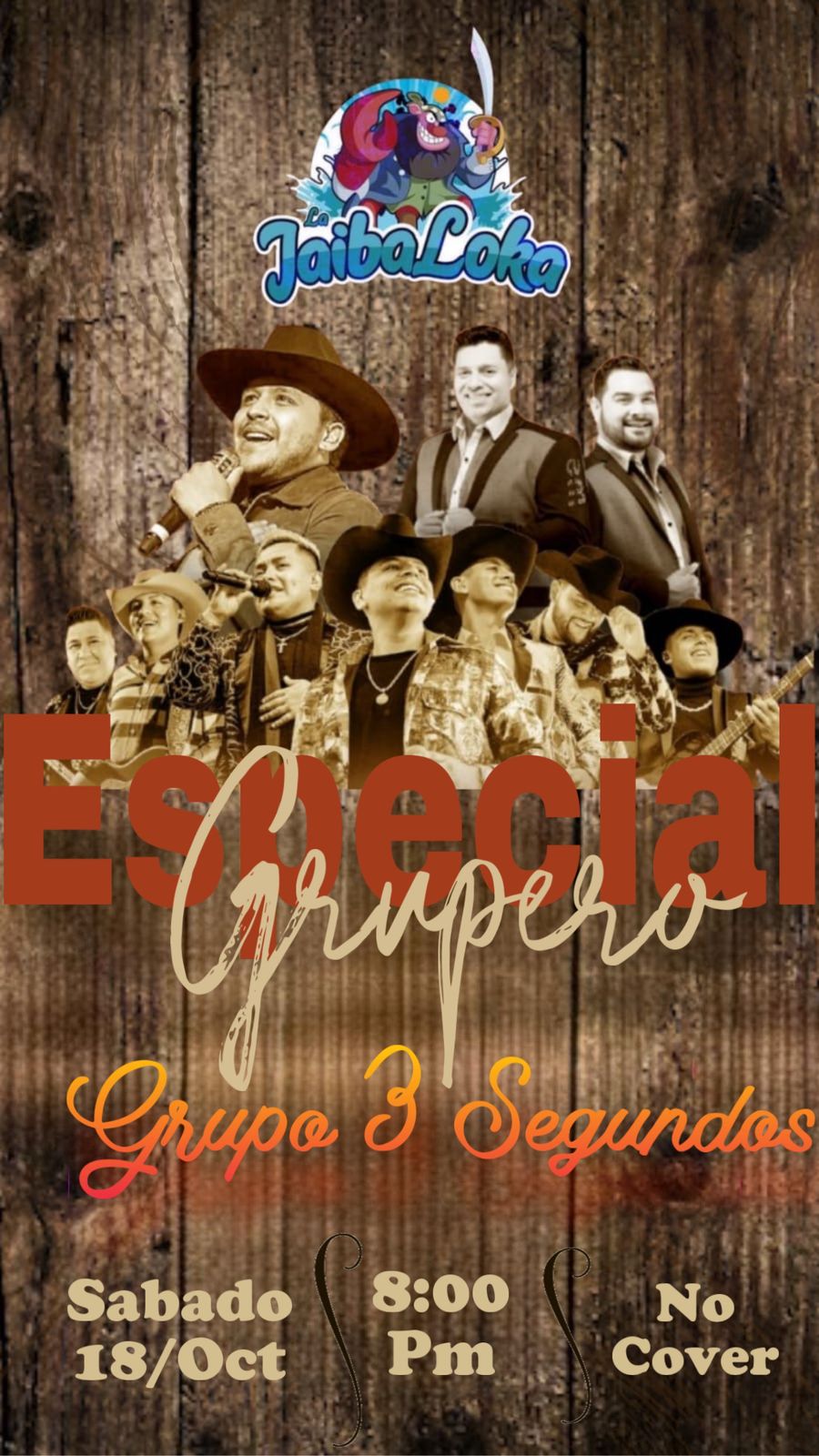 🎶 ¡Noche Grupera en Jaiba Loka! 🦀